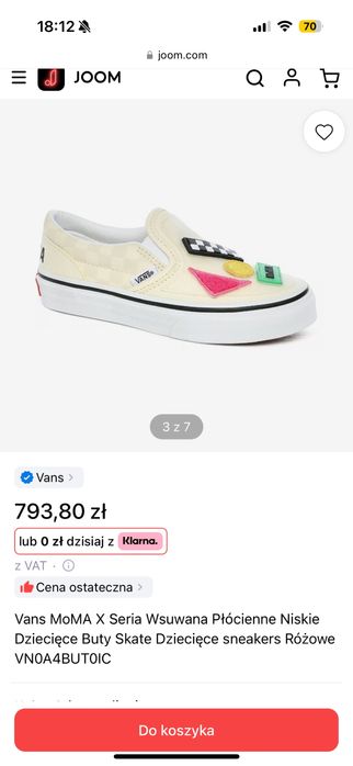 Buty VANS MoMa trampki 25
