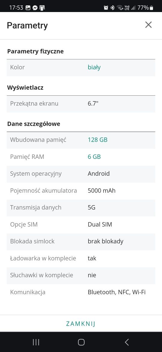 Samsung Galaxy M52 5G