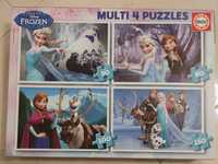 10 Puzzles de 50 a 150 pecas - Cars e Frozen