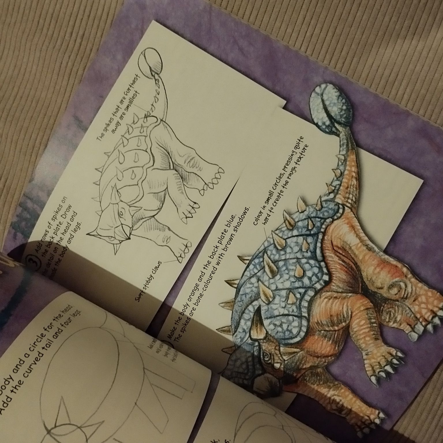 How to draw scary dinosaurs