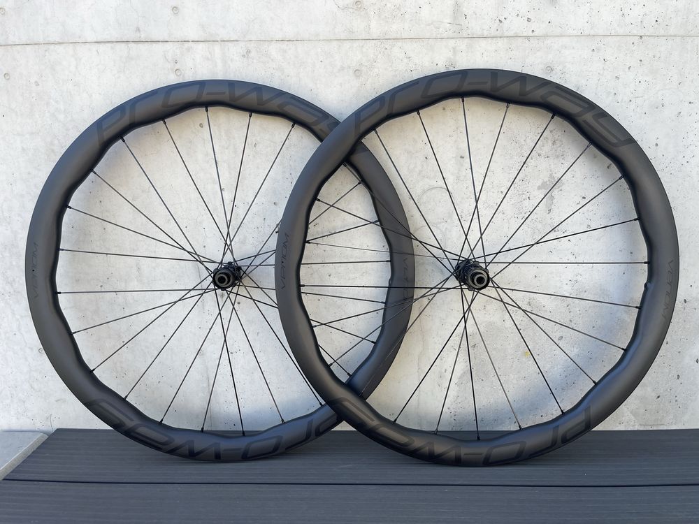 2025! Koła szosowe carbon PRO-WAY NEW VENOM 45mm 1350g! gravel rower