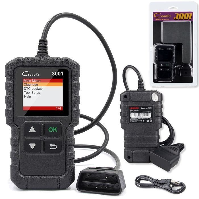 Launch CR3001 SKANER DIAGNOSTYCZNY OBD2 Kasowanie Błędów