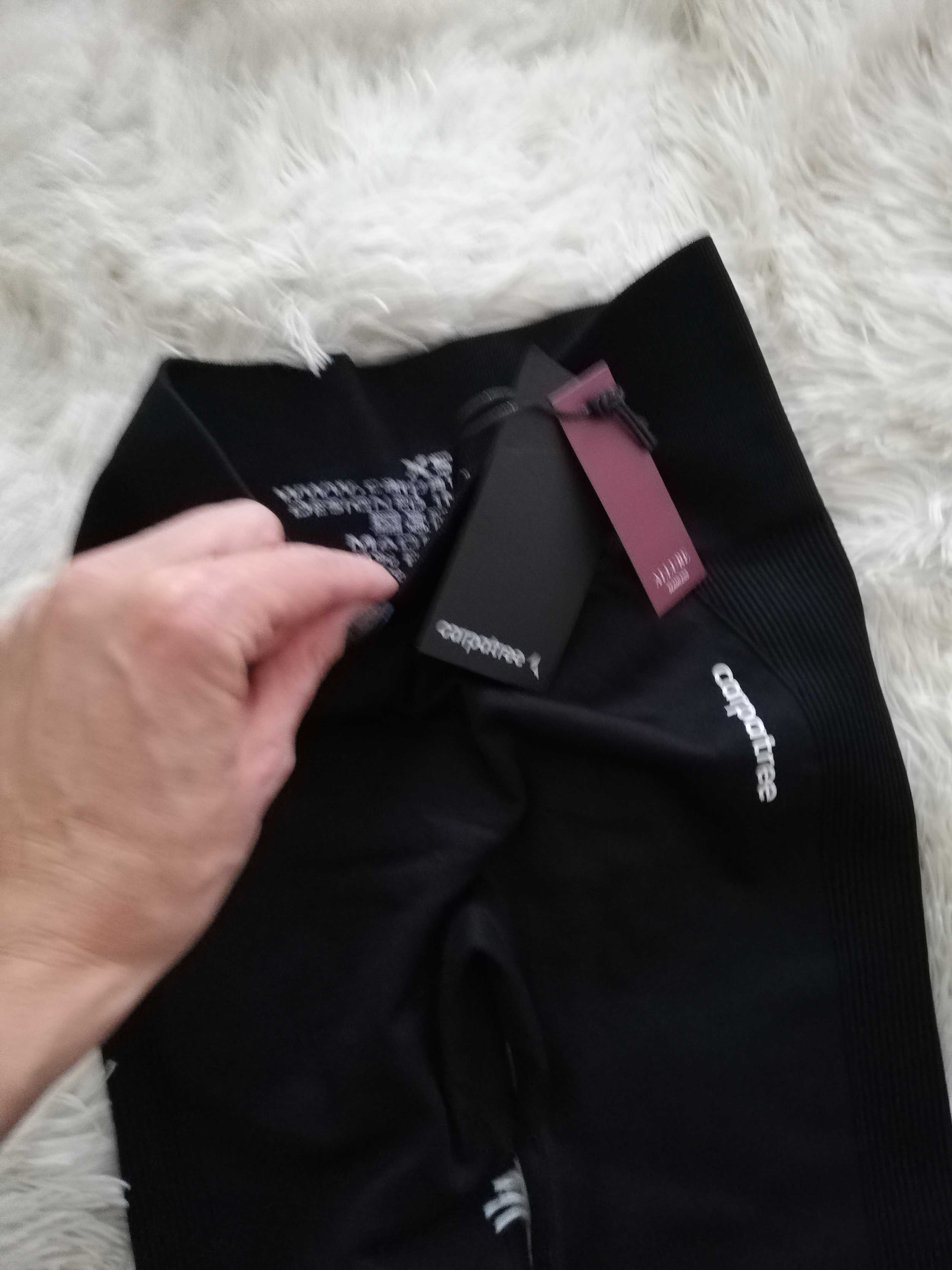 nowe czarne legginsy Carpatree Allure xs s 34 36 push-up allure xs s