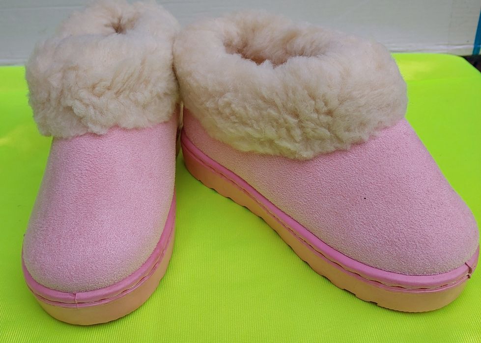 Тапочки дитячі теплі закриті рожеві