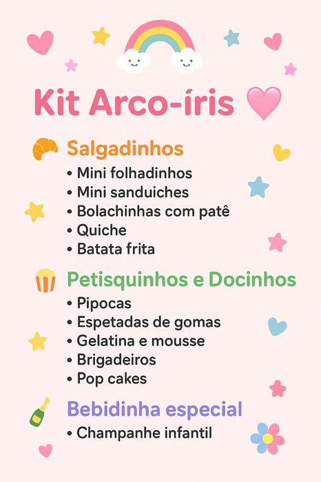 Doces/ salgados para festas