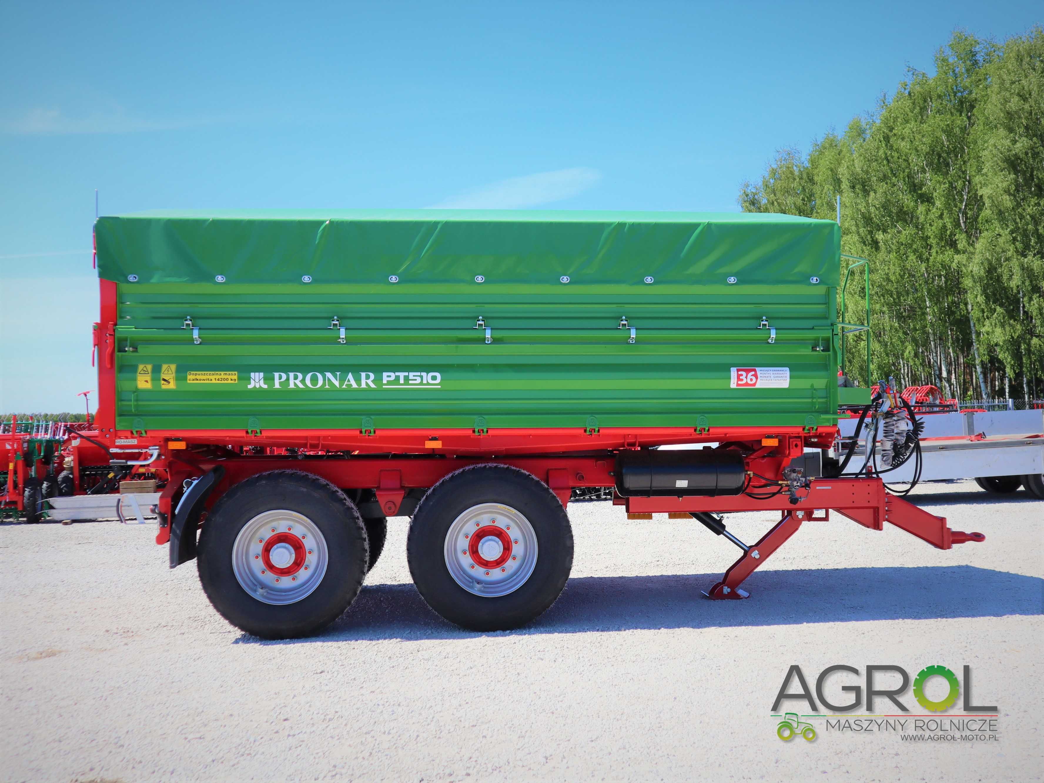 Przyczepa 10t tandem PT510 Pronar od ręki 12 ton rolnicza