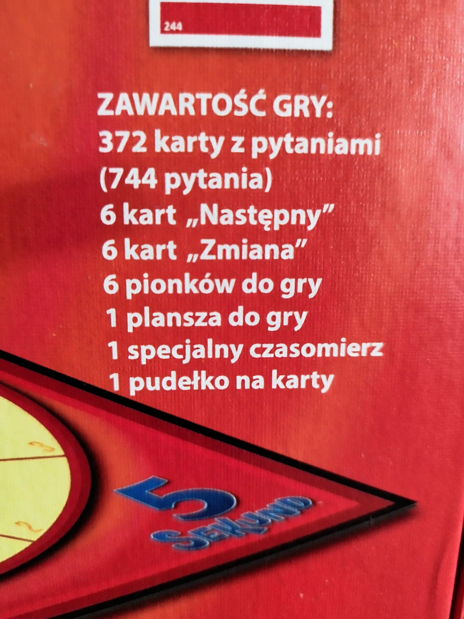 Gra planszowa 5 sekund Trefl JAK NOWA!!!