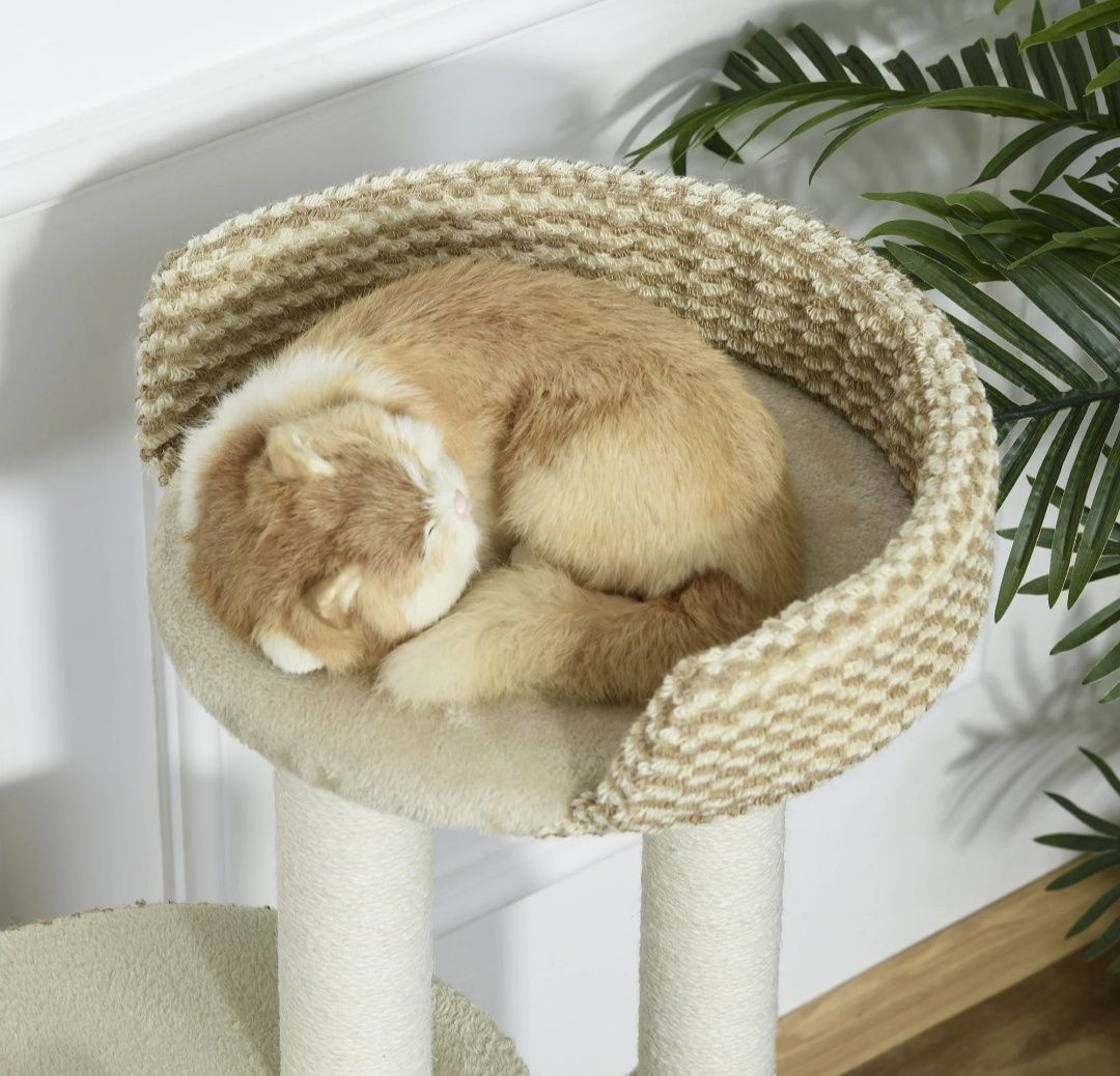 Drapak dla kota drzewko wspinaczkowe platformy widokowe plac zabaw