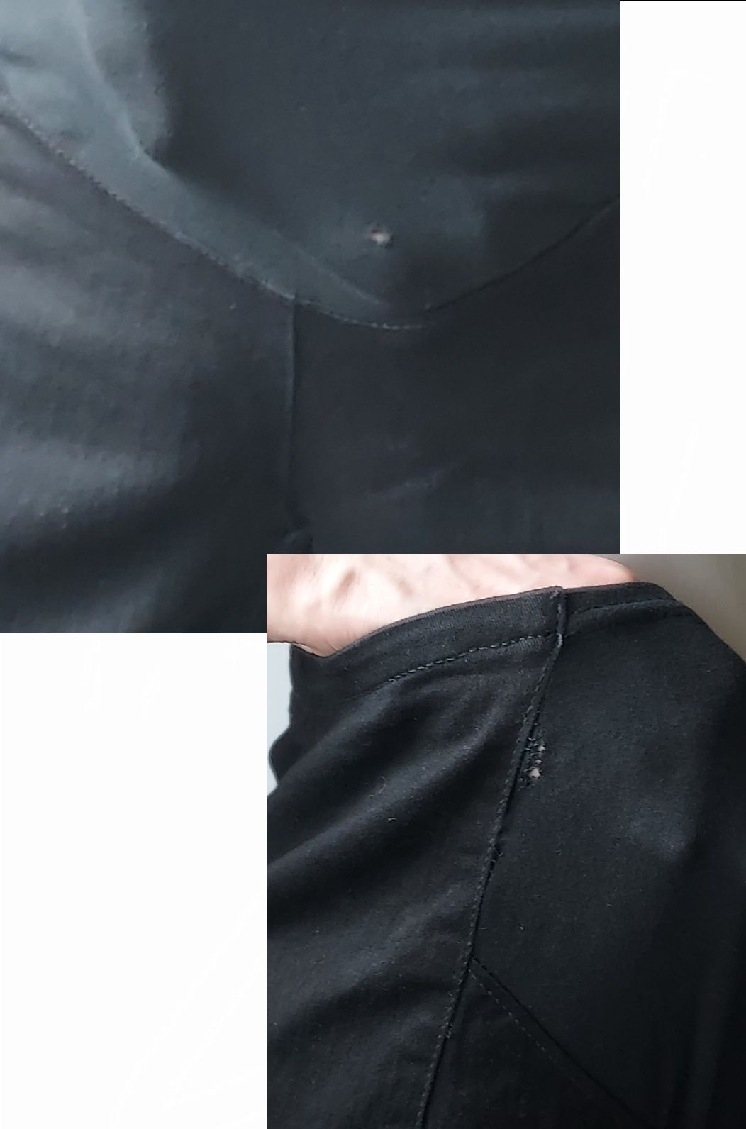 H&M MAMA_nowe czarne ciążowe spodnie_L L77cm