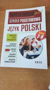 Repetytorium do j.polskiego w klasach 7-8 szkoły podstawowej.