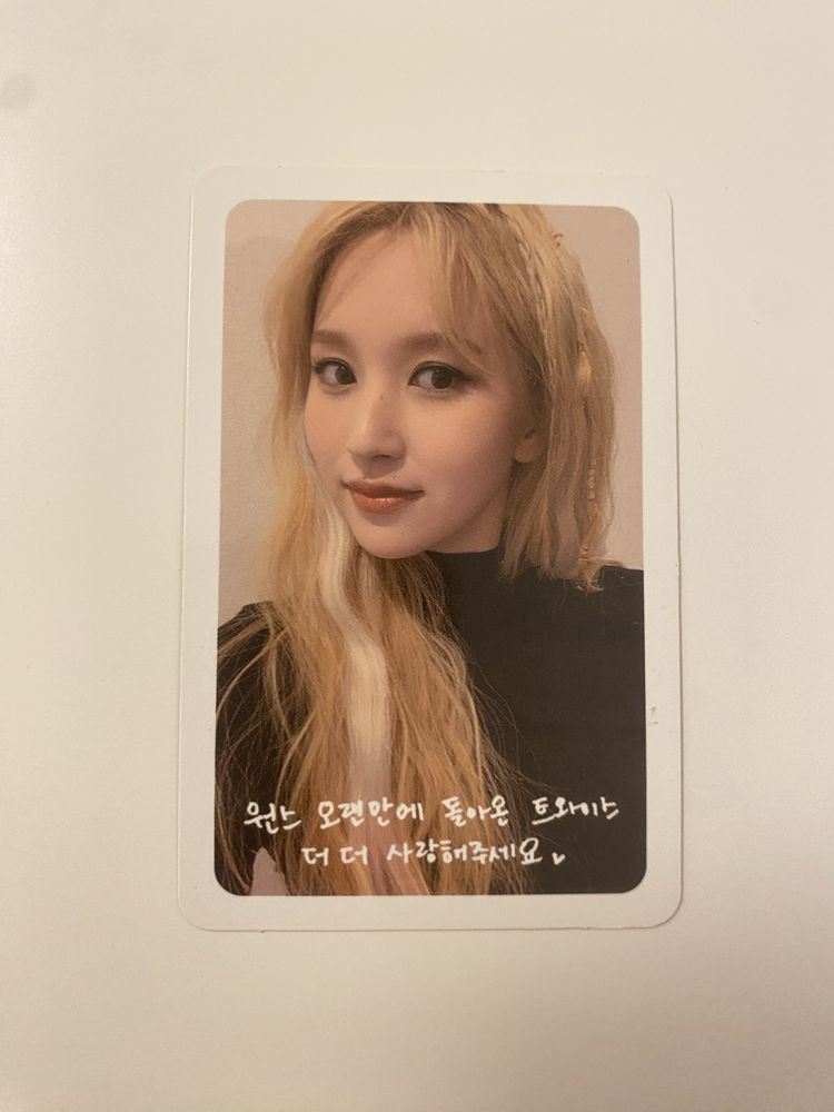 kpop pc photocard twice mina more & more
