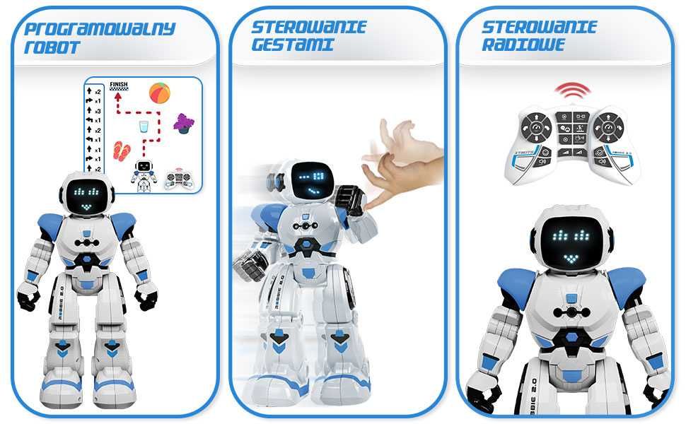 Programowalny Robot Dla Dzieci - 50 Ruchów, Sterowanie Gestami -Robbie