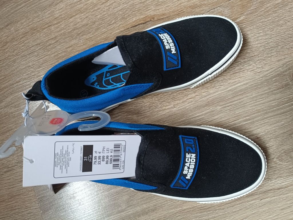 Trampki Slip on Cool club chłopięce r 31 Nasa