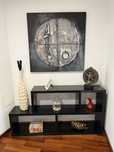 Movel entrada lacado preto