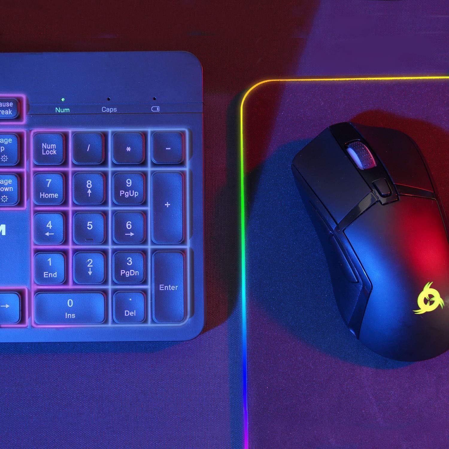 Klawiatura z myszą gamingowa RGB komplet