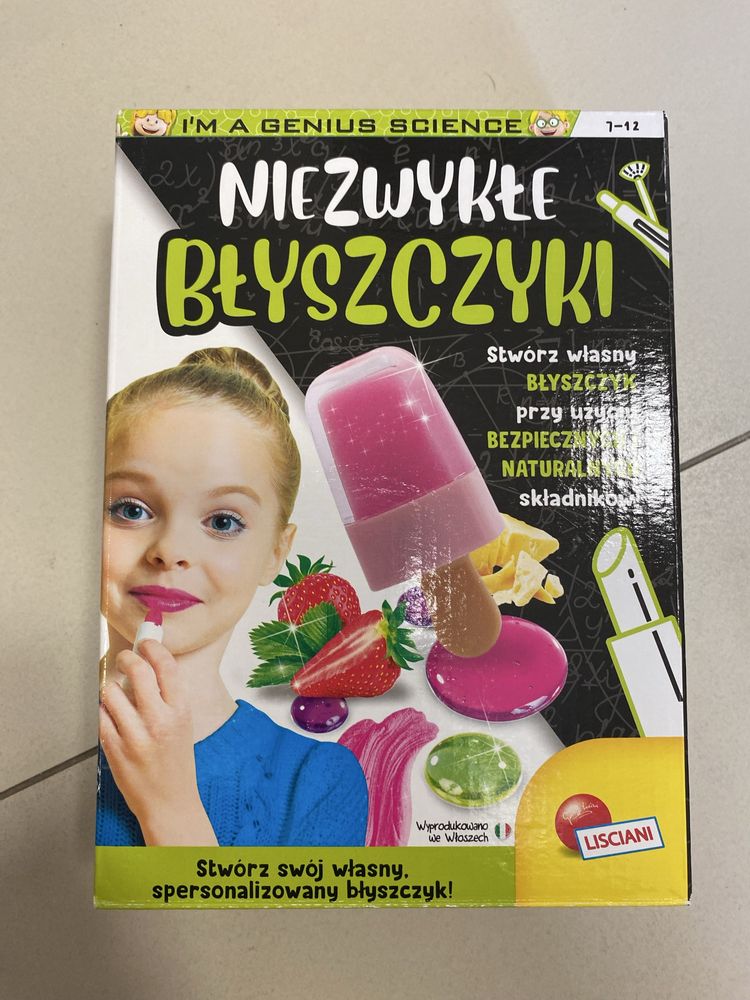 Lisciani, I’m Genius, niezwykłe błyszczyki zestaw naukowy NOWY