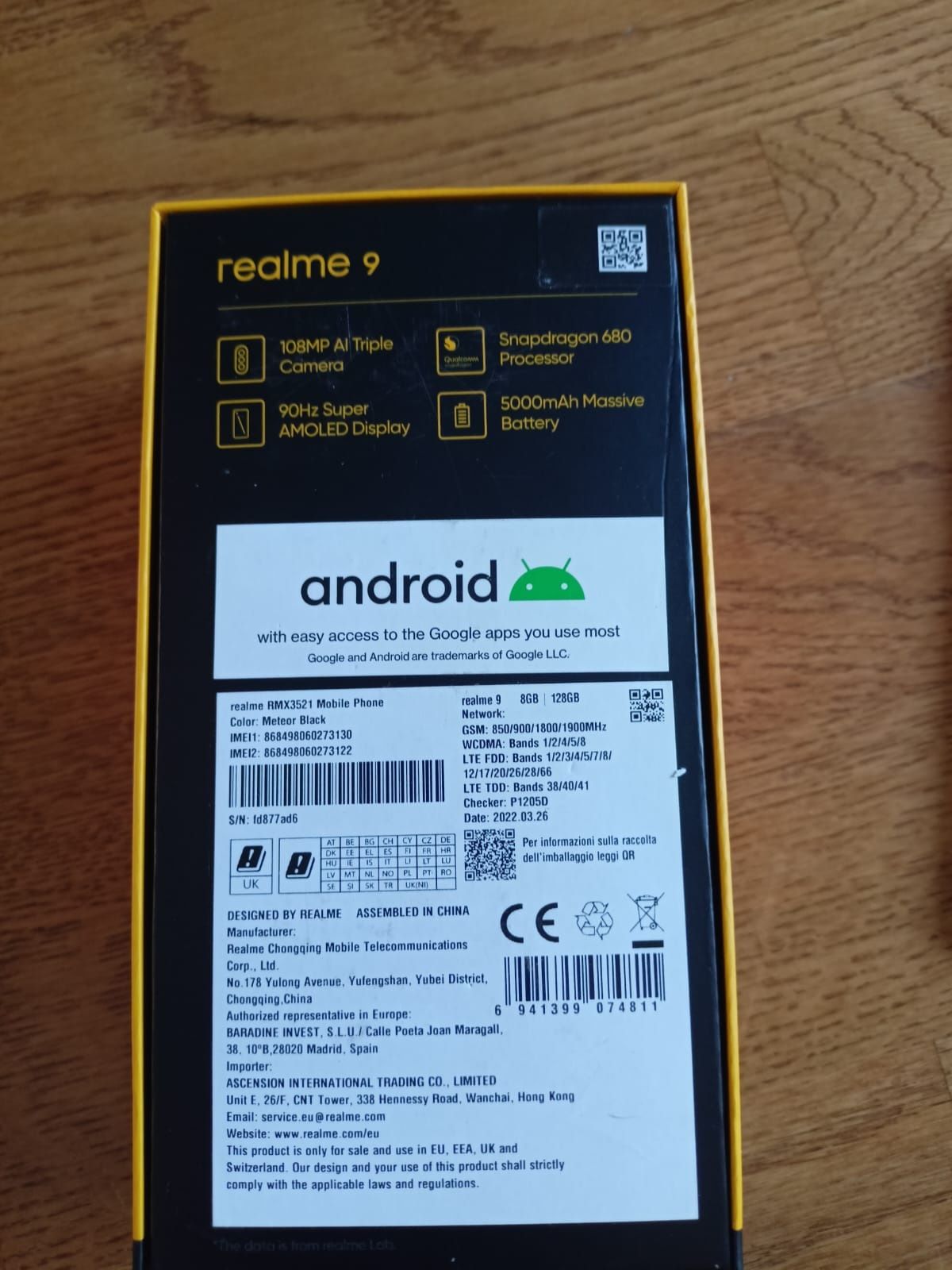 Realme 9 8/128gb