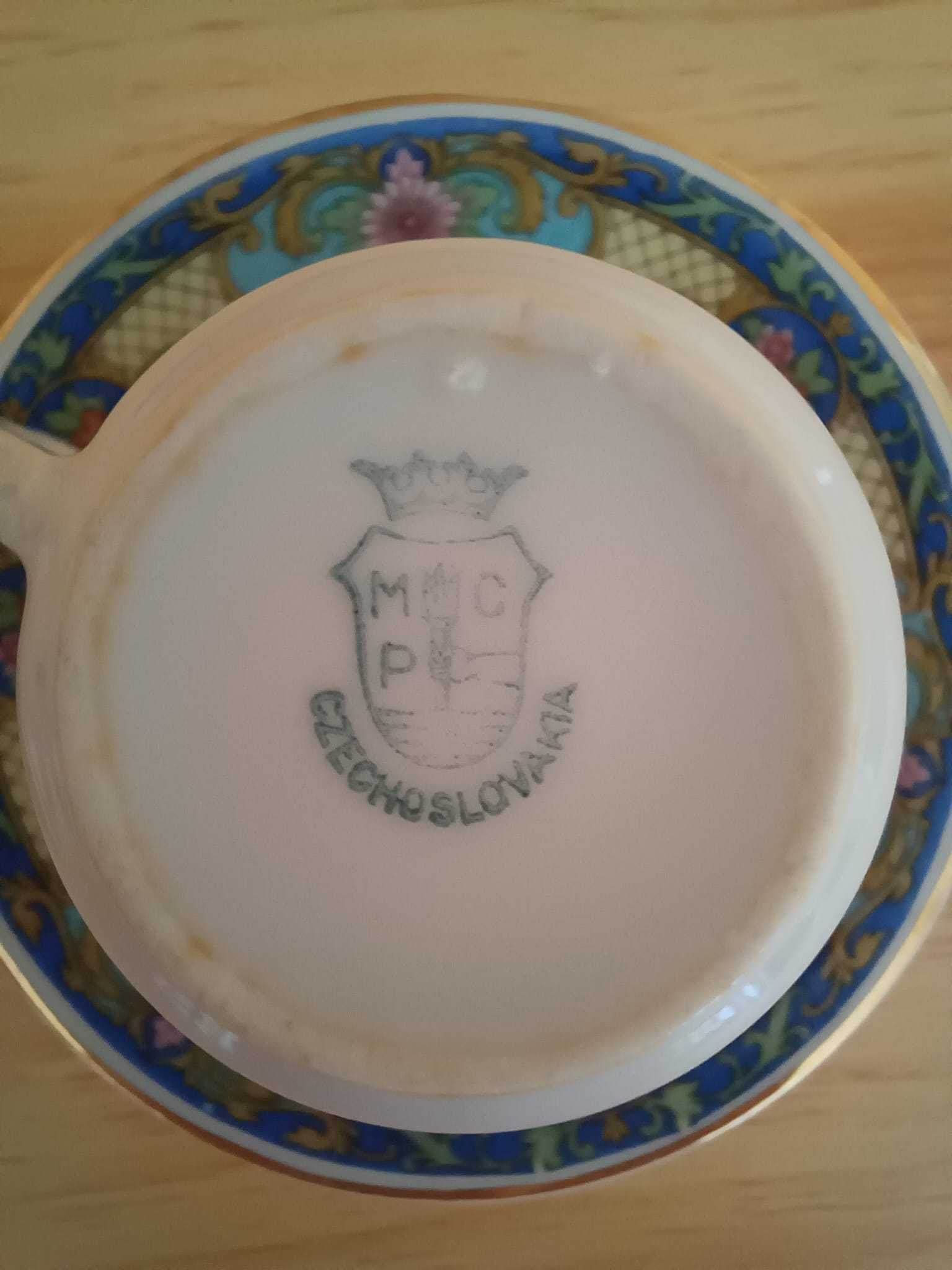 Conjunto de 10 chávenas de café de porcelana