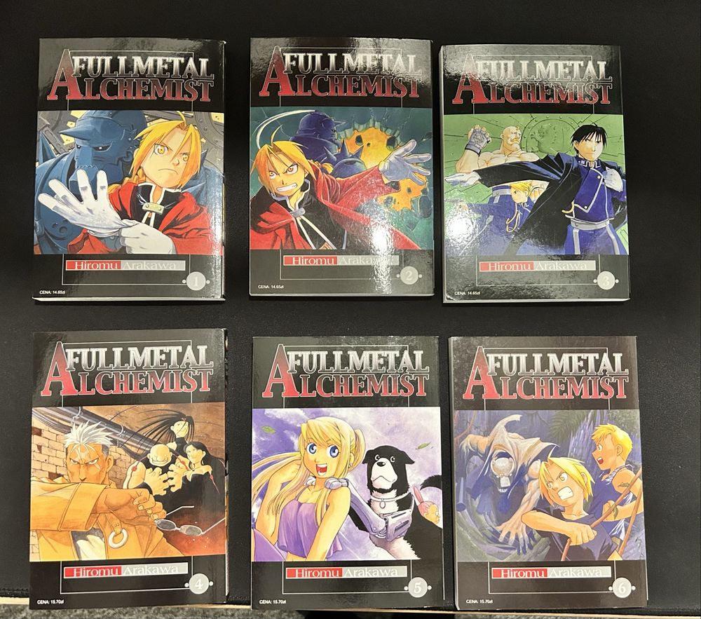 Full metal alchemist, manga PL tom 1-6 JPF