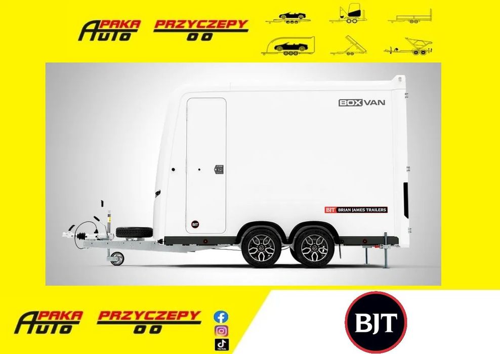 Brian James Trailers BOX VAN 4,0x1,8 M, Przyczepa do samochodów sportowych, quadów, motocykli, rowerów,DMC 3500 KG