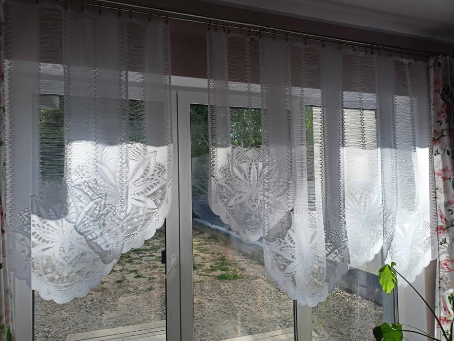 Firana panel ekranowy żakard 2szt 60 cm x 160 2szt 60x140 2szt 60x120