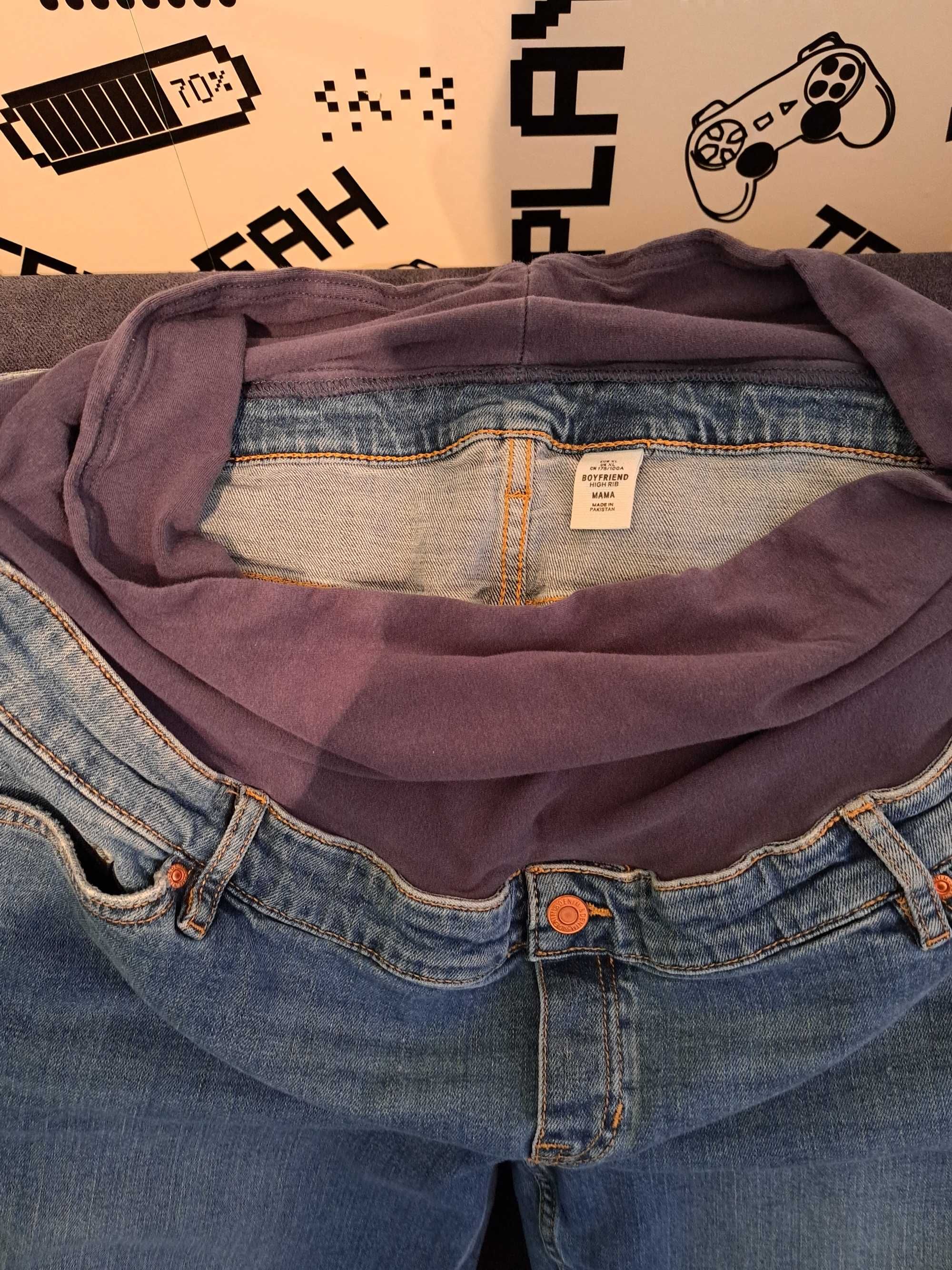 Spodnie ciążowe jeansowe firmy H&M rozmiar XL