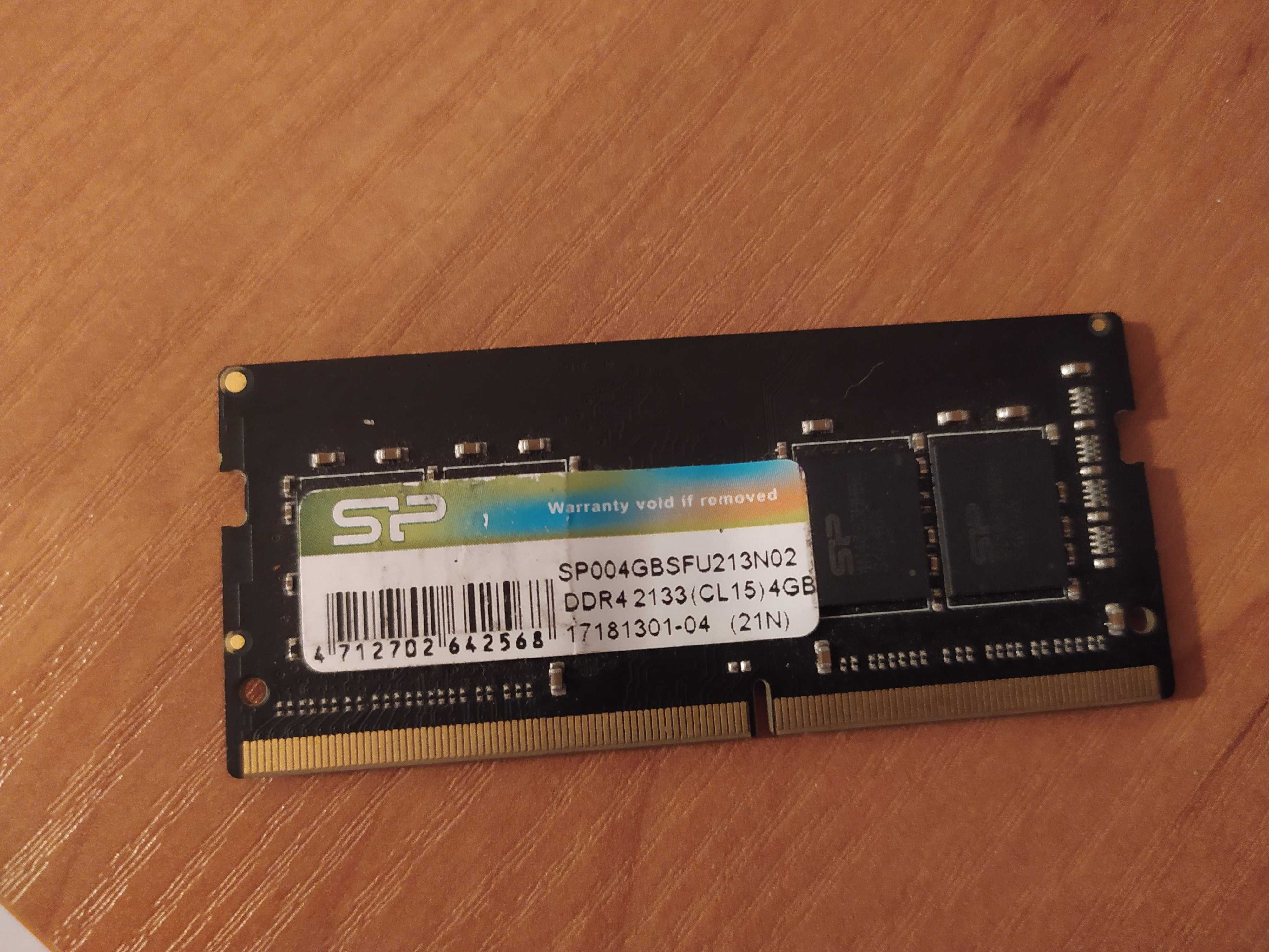 Планка памяти 4гб DDR4 для ноутбука