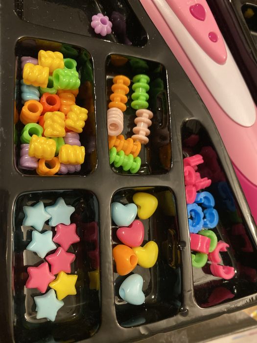 Jogo brinquedo missangas cabelo crianças