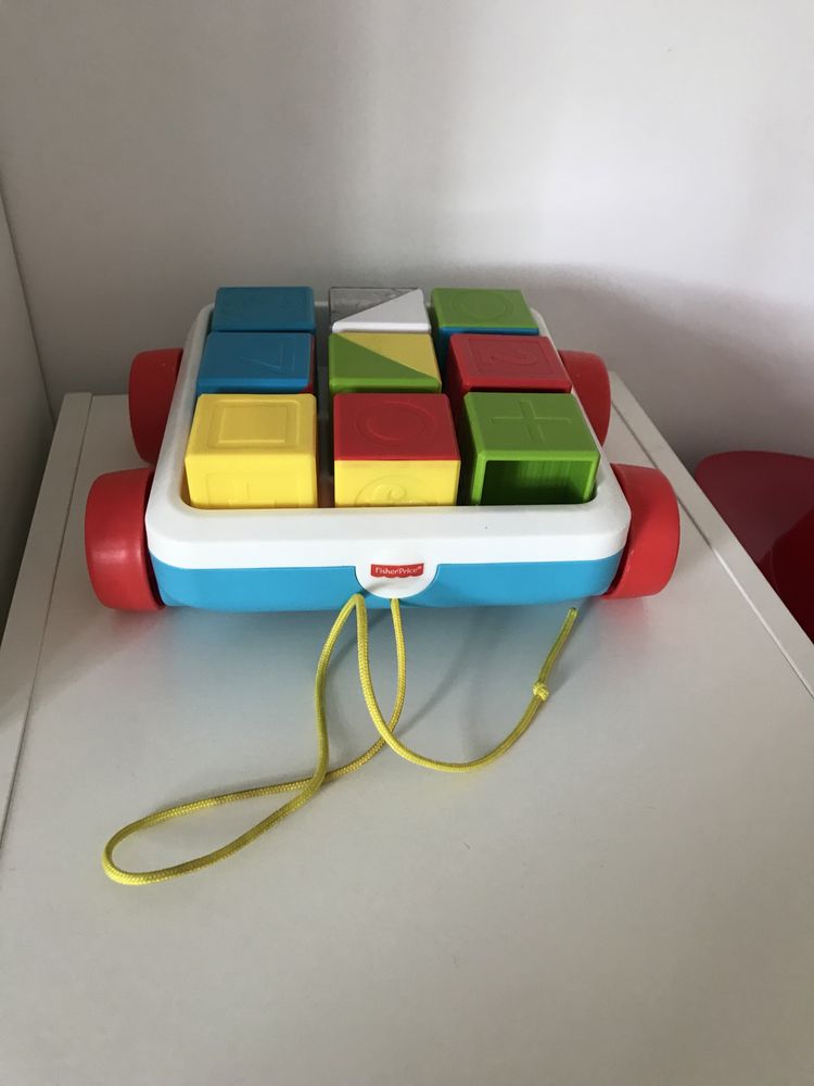 Wózek z klockami fisher-price