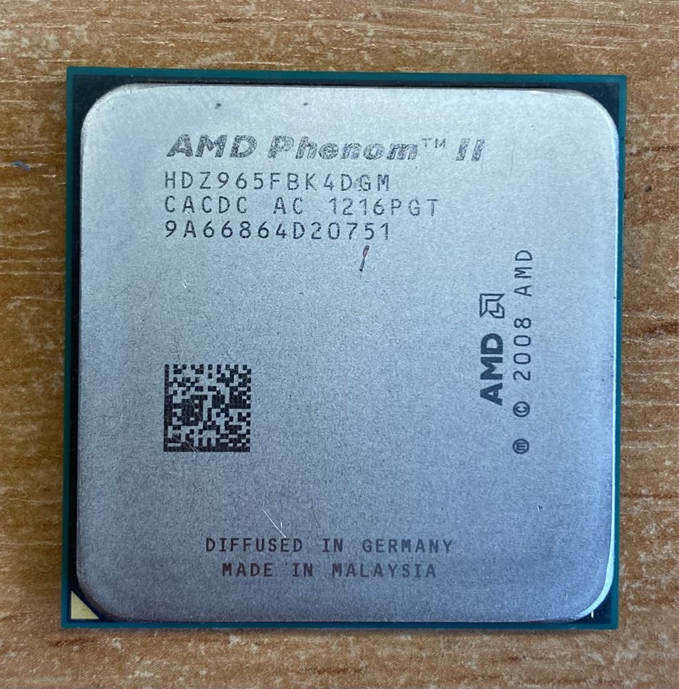 AMD Phenom 9550, 9600, 9650, 9750 Phenom II 550, 945, 965