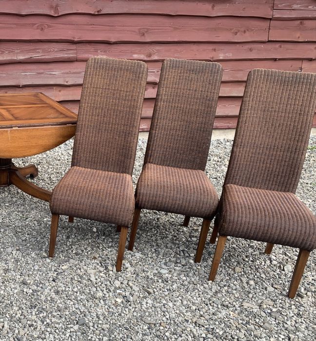 Krzesła rattanowe kolonialne Loom brązowe