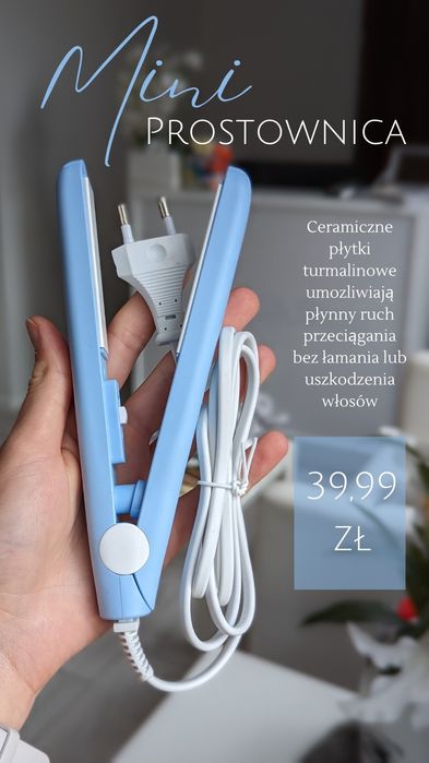 MINI PROSTOWNICA do włosów, idealna w podróż