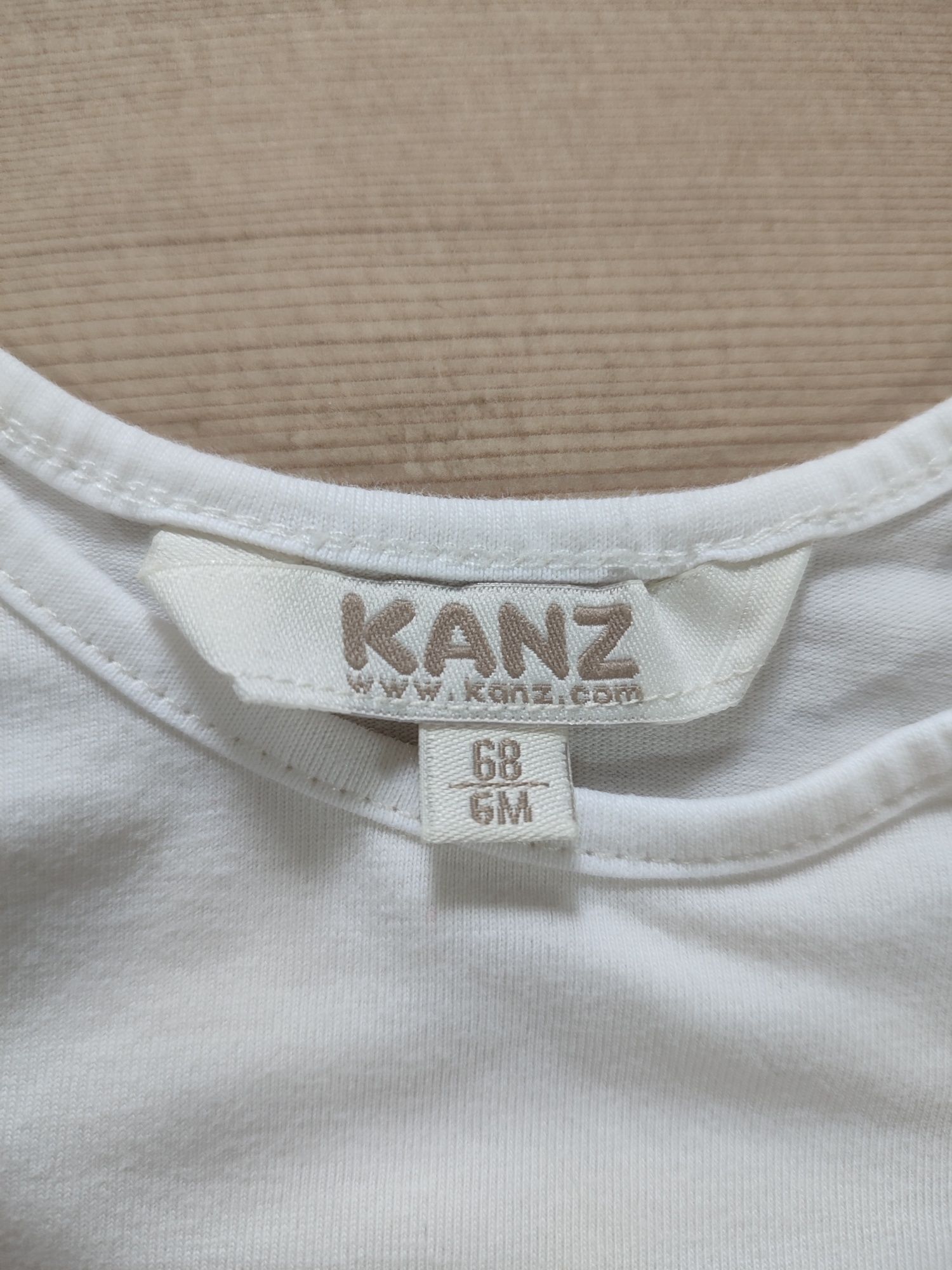 Kanz koszulka bluzka longsleeve 68 kremowa / mayoral