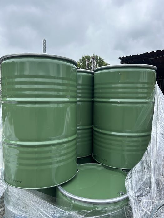Nowa beczka metalowa 205l beczki stalowe do wody paliwa wędzarnia Rod