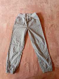 Spodnie dziewczęce materiałowe 128