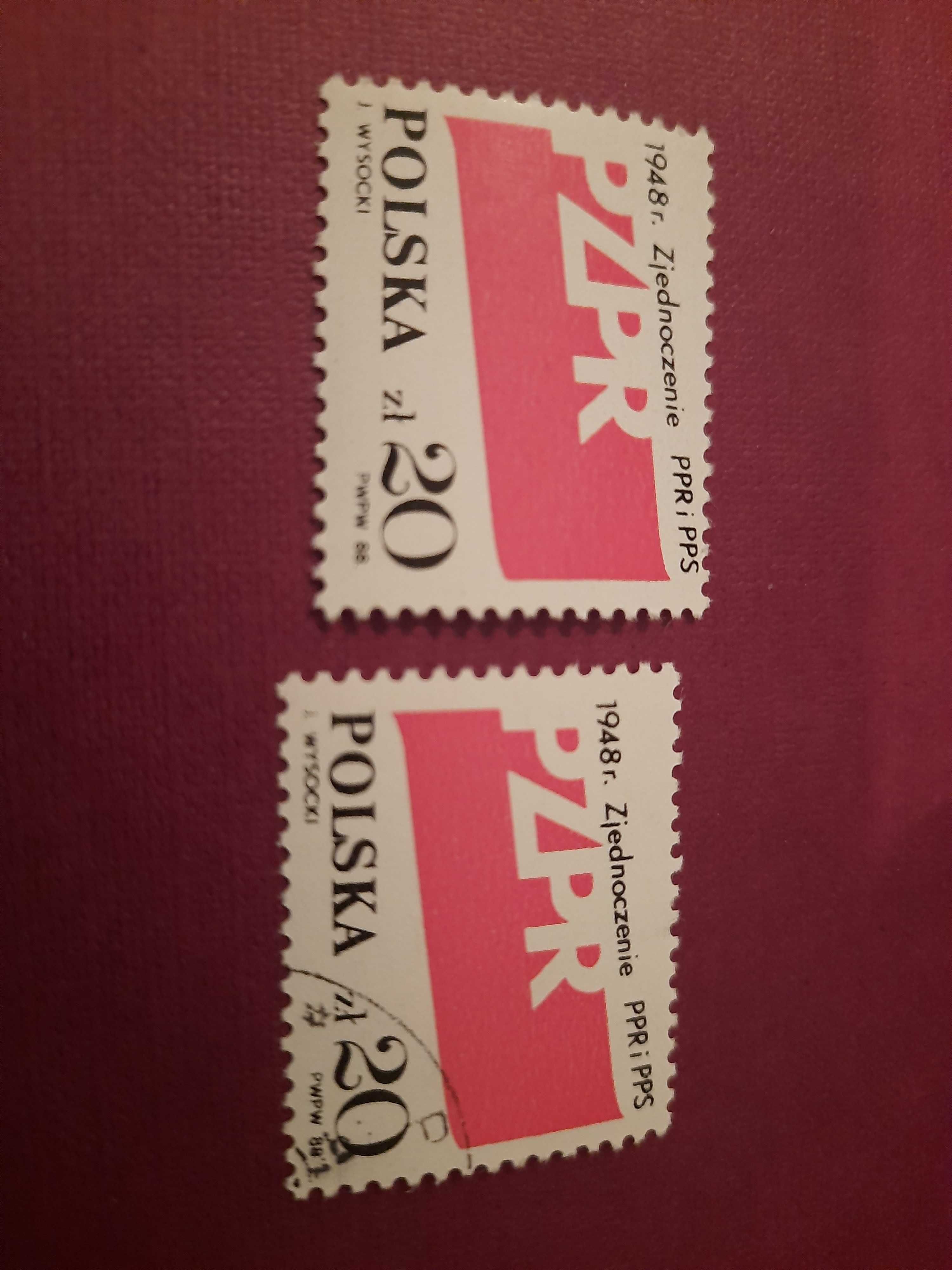 znaczki czyste i kasowane 1988
