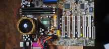 Zestaw Asus CUSL2 Socket 370 Intel Pentium III 733Mhz 640MB SDRam