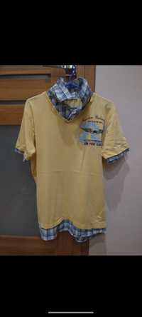 Koszulka koszula żółta męska chłopięca XL