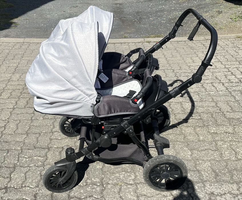 Sprzedam Wózek podwójny Bliźniaczy Adbor Duo Lux
