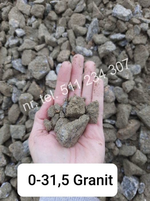 żwir piasek ziemia kamień grys beton wywrotka Poznań okolice