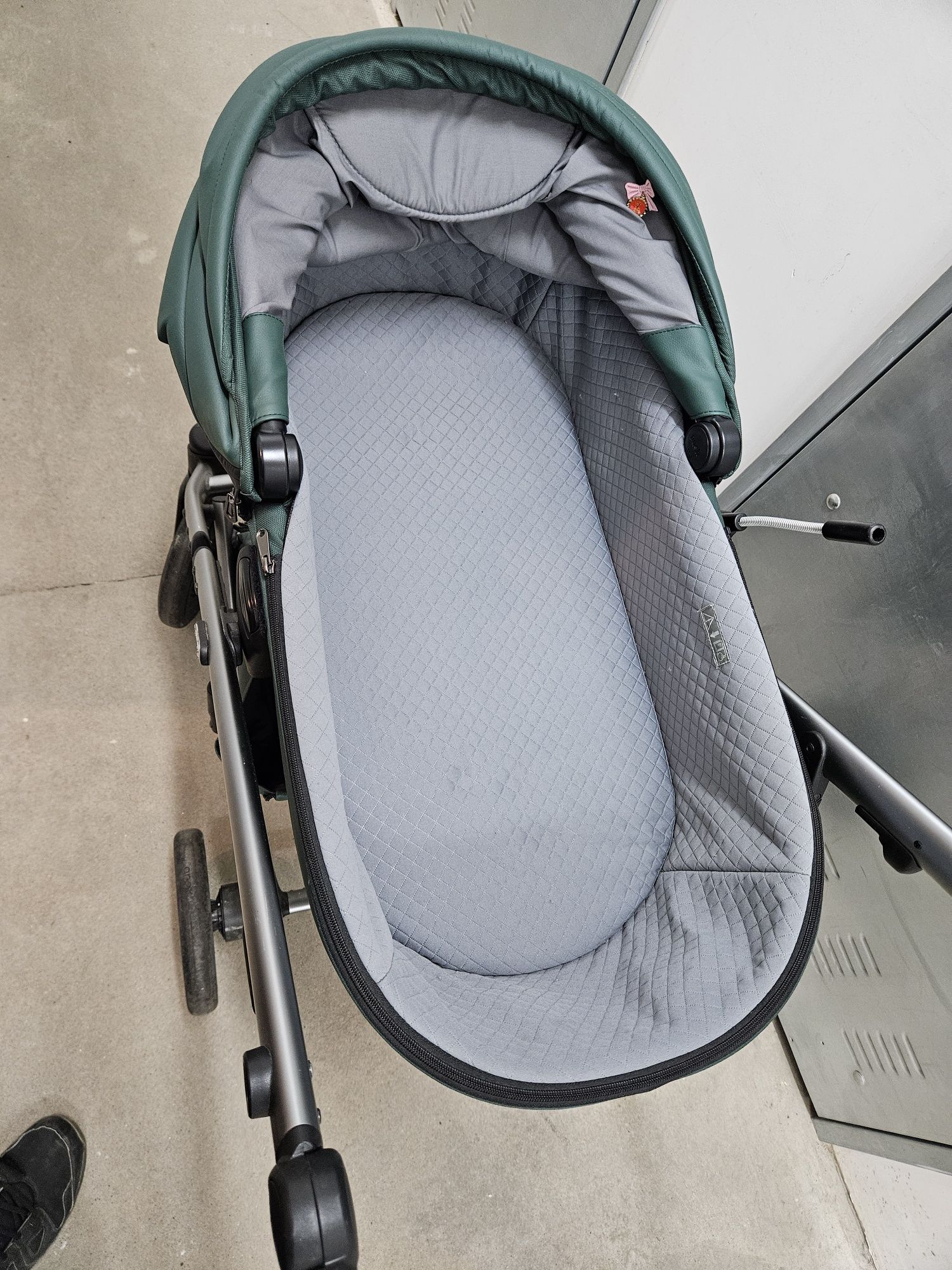 Anex E type Wózek spacerówka i gondola. - Zielony jakich mało!