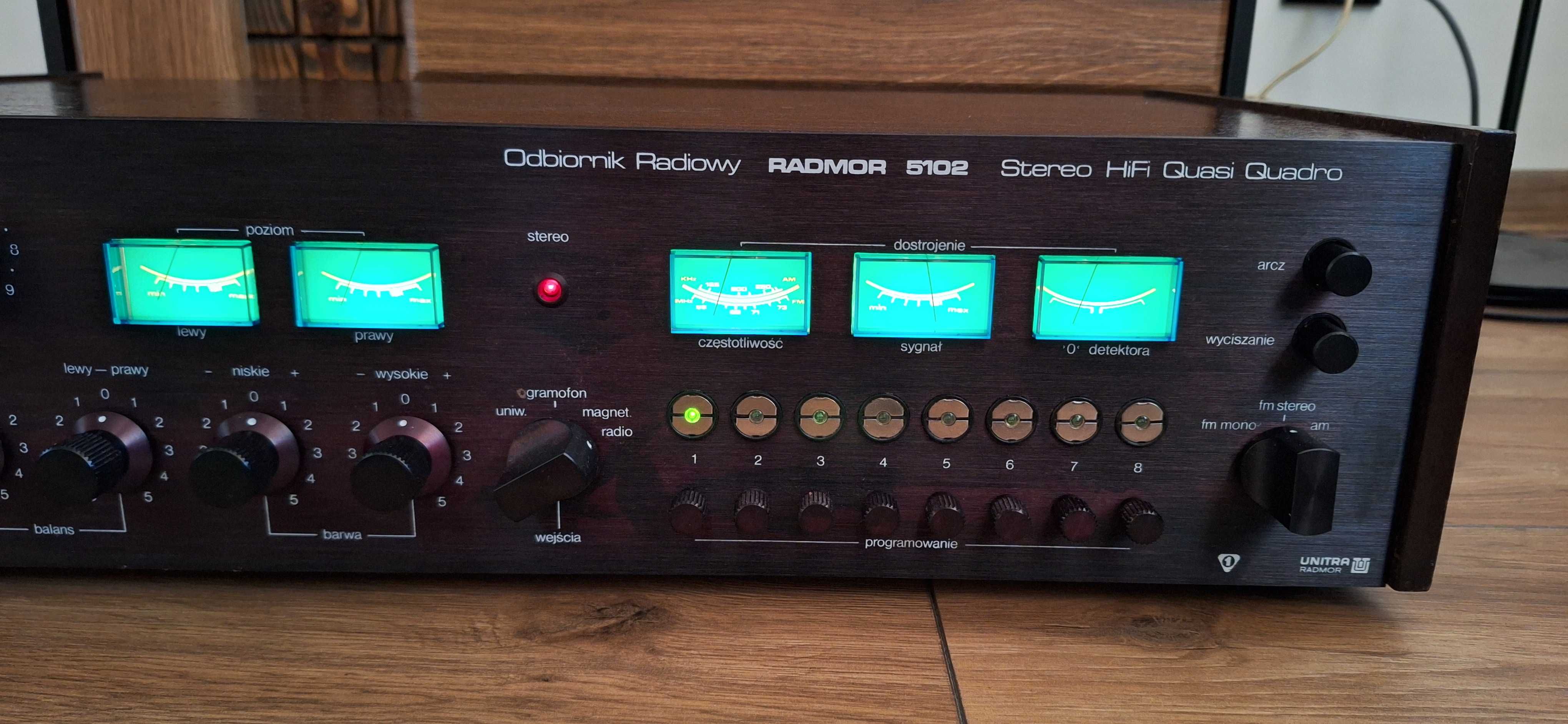 Amplituner Radmor 5102 Czarny! IDEALNY STAN! 1 Właściciel Przestrojony