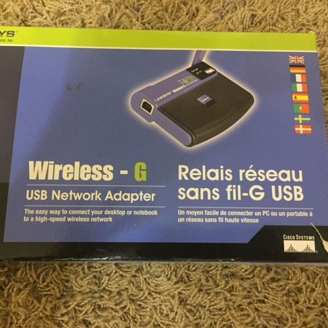 Adaptador USB Wireless-G Cisco-Linksys WUSB54G