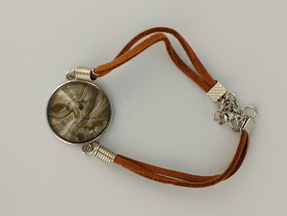 Bransoletka pojedyncza – rzemień – średnica oczka 20 mm