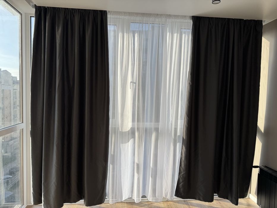 Комплект штори та тюль