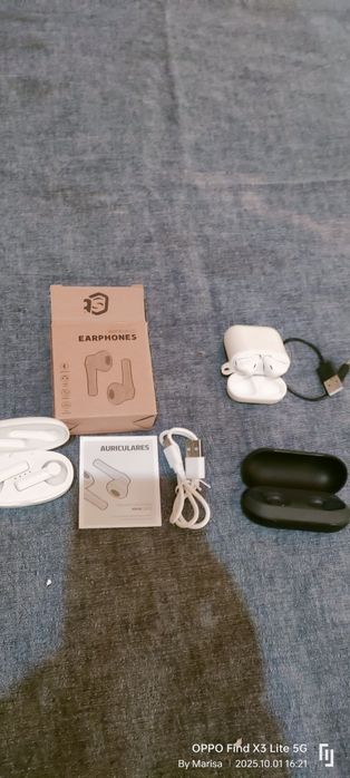 Fones sem fio A trabalhar