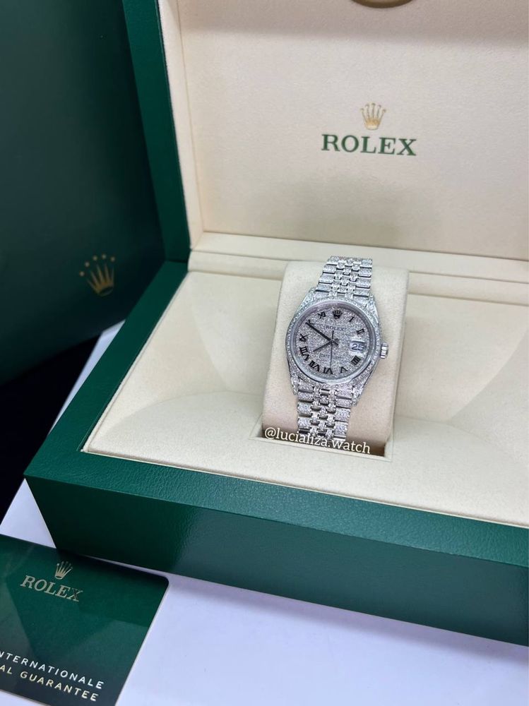 Новые Часы ROLEX Datejust Сталь Бриллианты 36mm