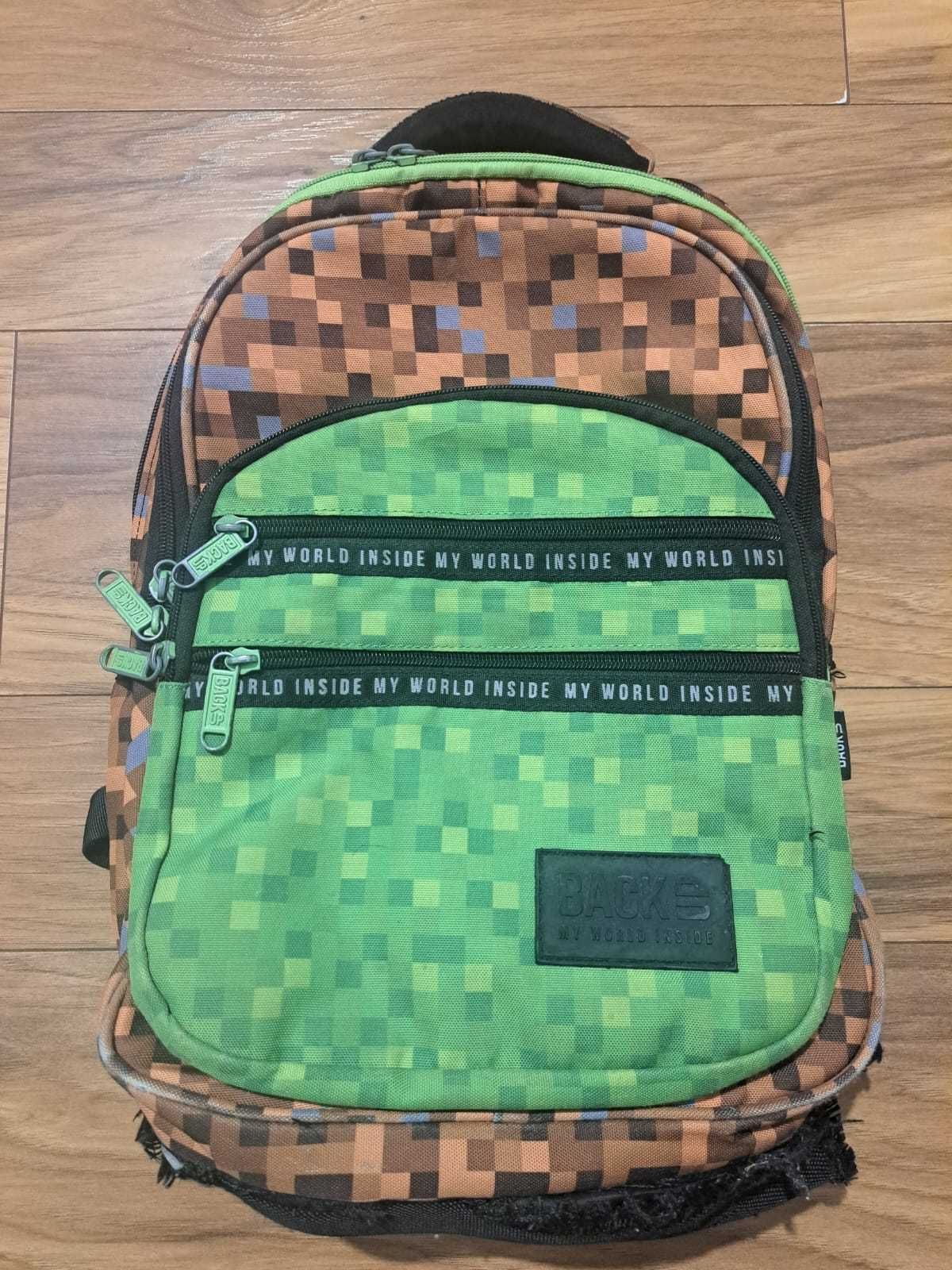 plecak minecraft pixsele gra niepełnowartościowy do naprawy