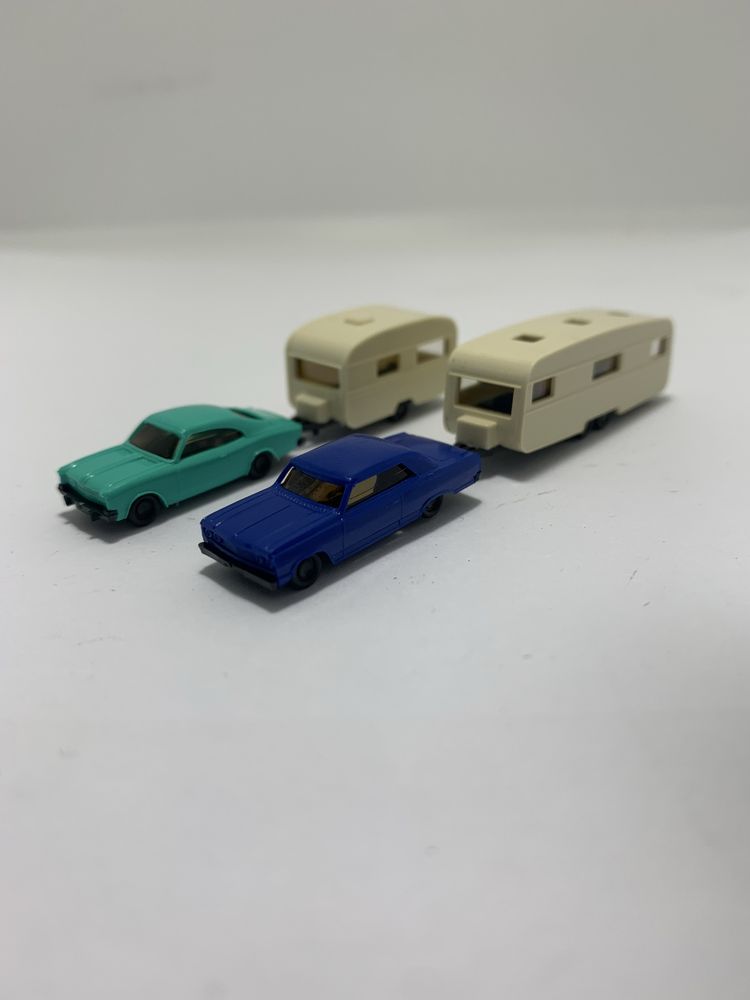 Carros com caravanas Wiking escala N 1:160