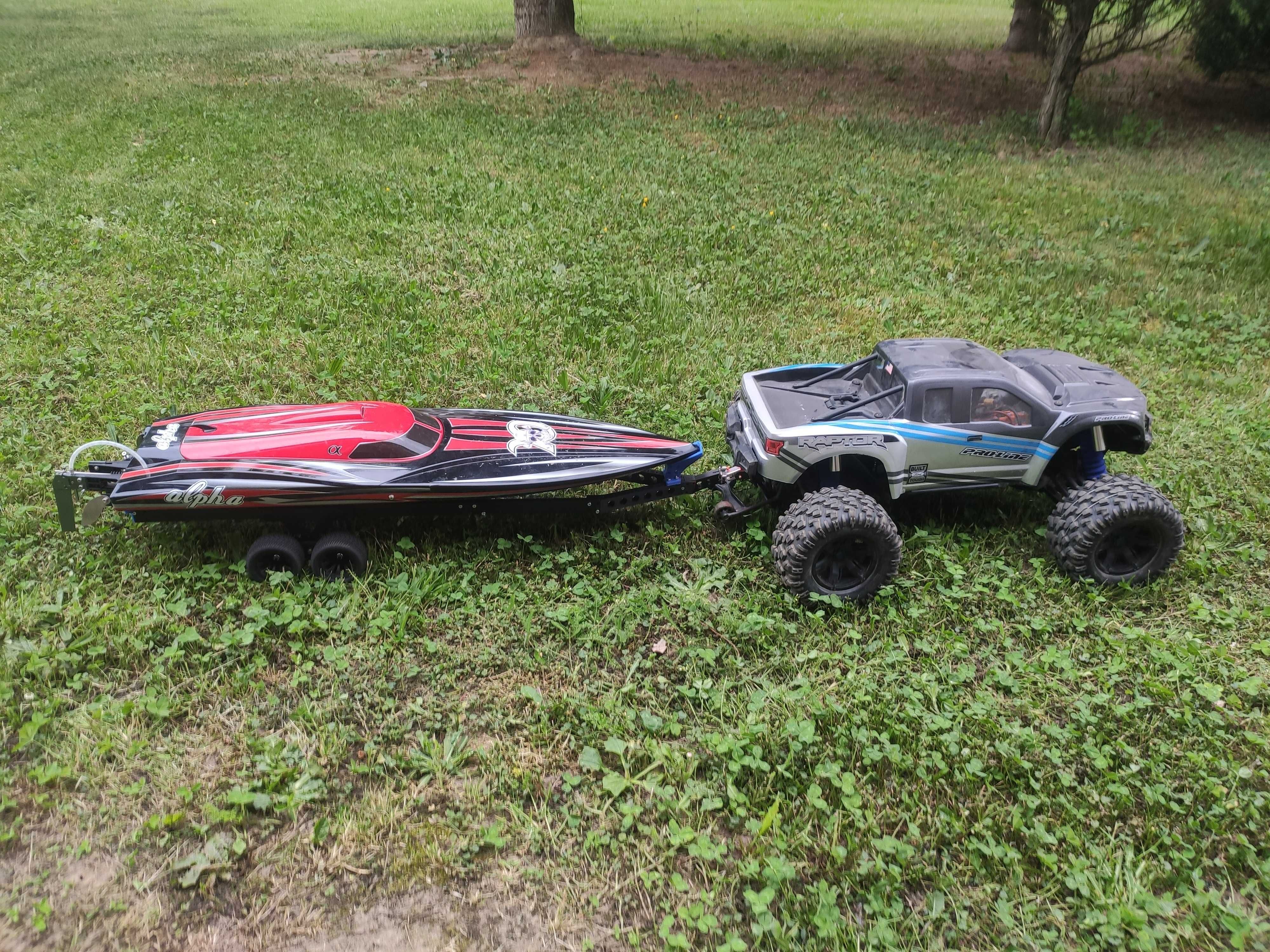 Przyczepka pod Motorówke, Łódź RC Traxxas Spartan, Amewi Alpha